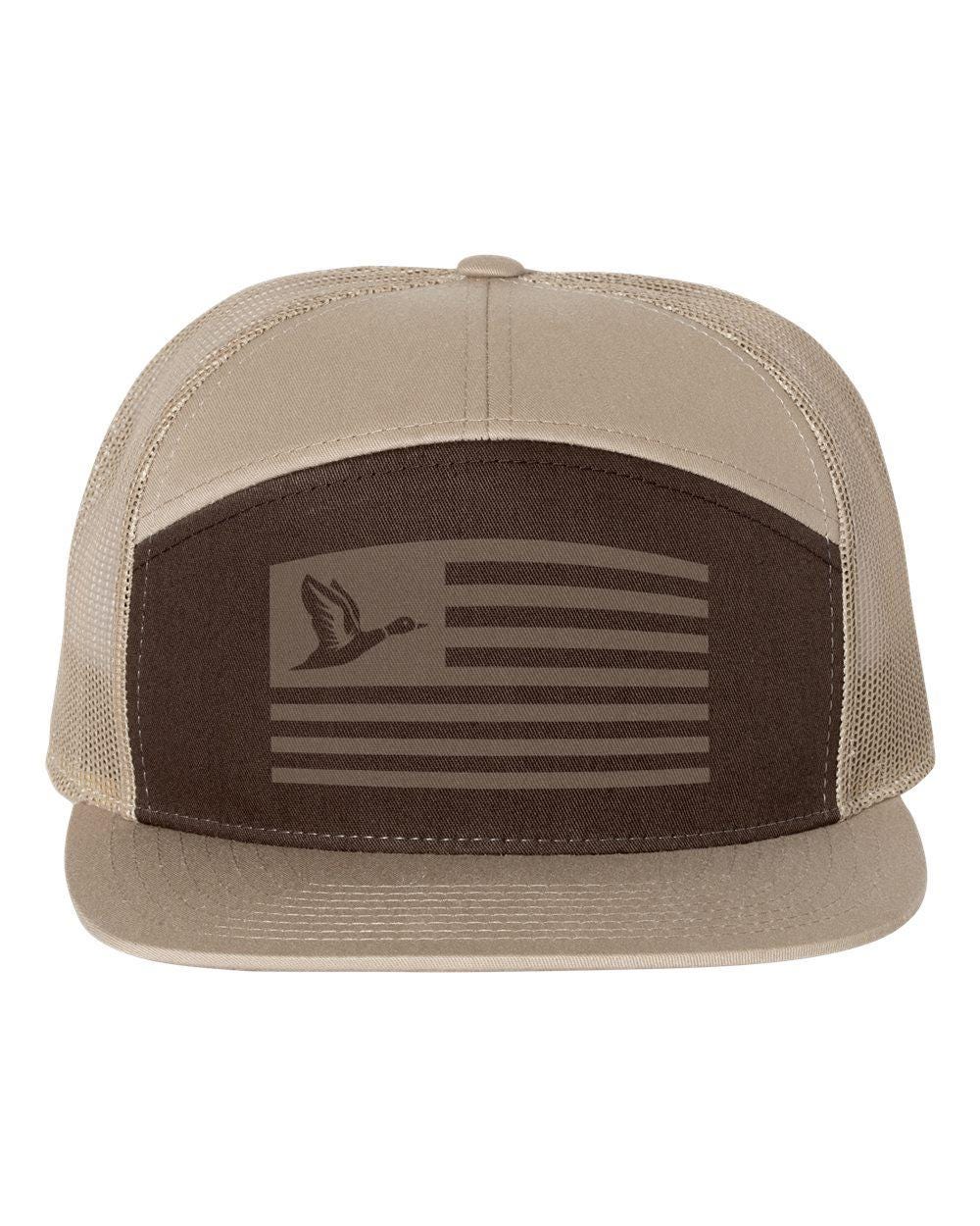 Duck Hunting American Flag Hat - Hunt Hat - Hunter's gift - Waterfowl Hunting Hat - Gift for men, husband or boyfriends